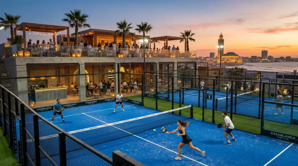 Club de padel premium conforme aux autorisations au Maroc