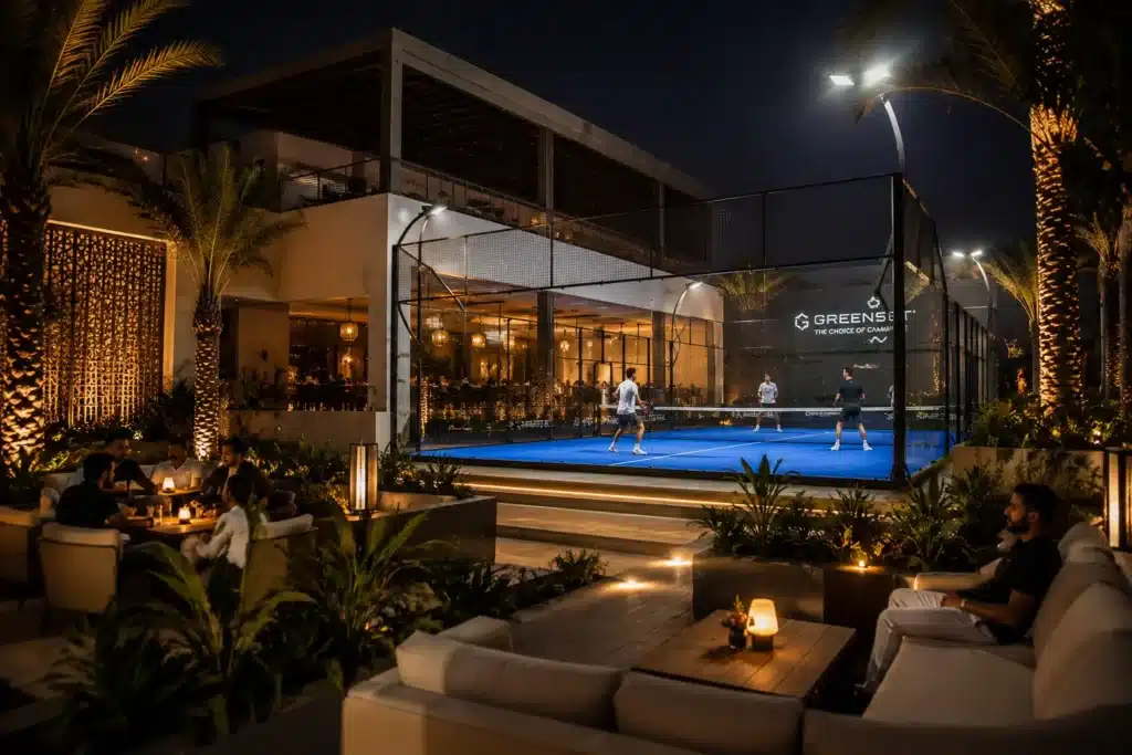 Club premium utilisant Greenset padel au Maroc