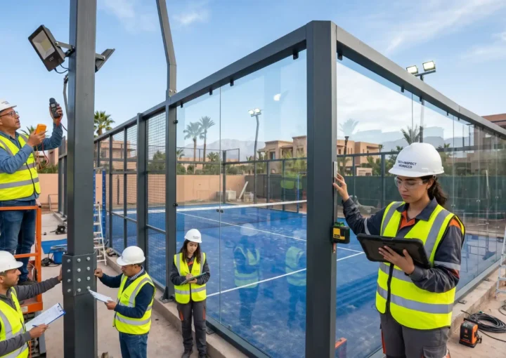 Contrôle technique et normes terrain de padel au Maroc