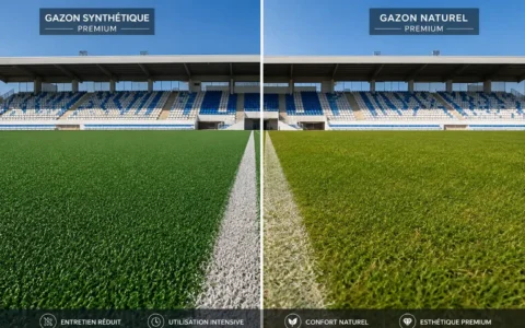 Comparatif gazon synthétique vs naturel au Maroc