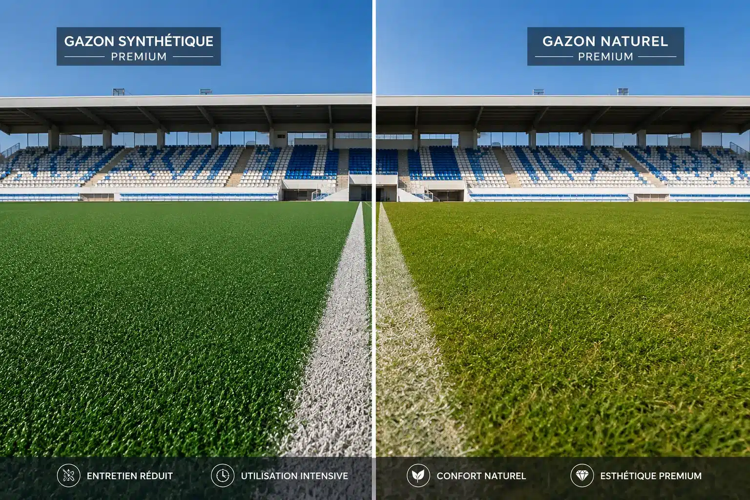 Comparatif gazon synthétique vs naturel au Maroc
