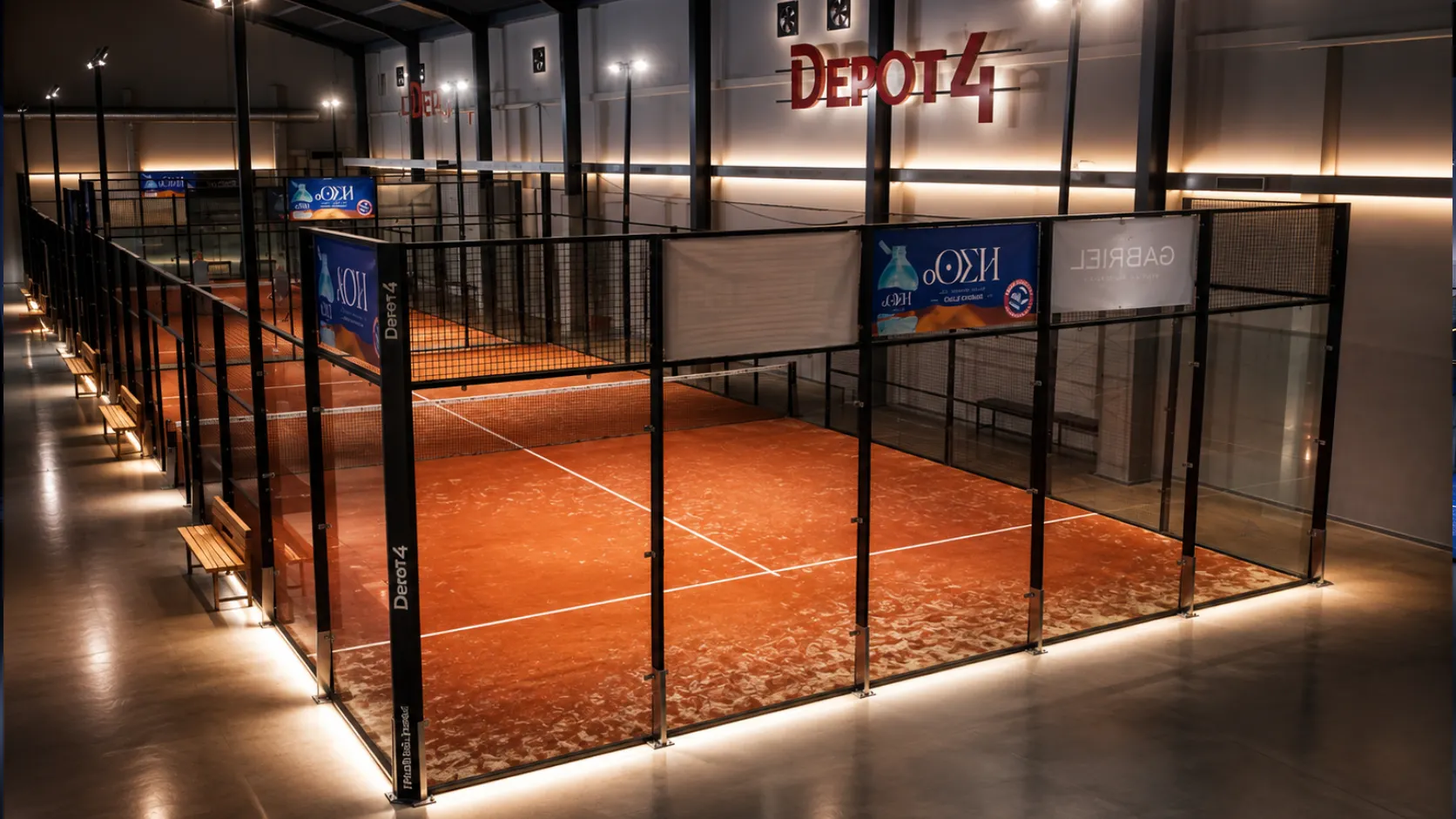 éclairage LED terrain de padel au Maroc