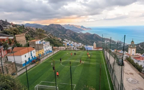 Financement d'un terrain de football au Maroc