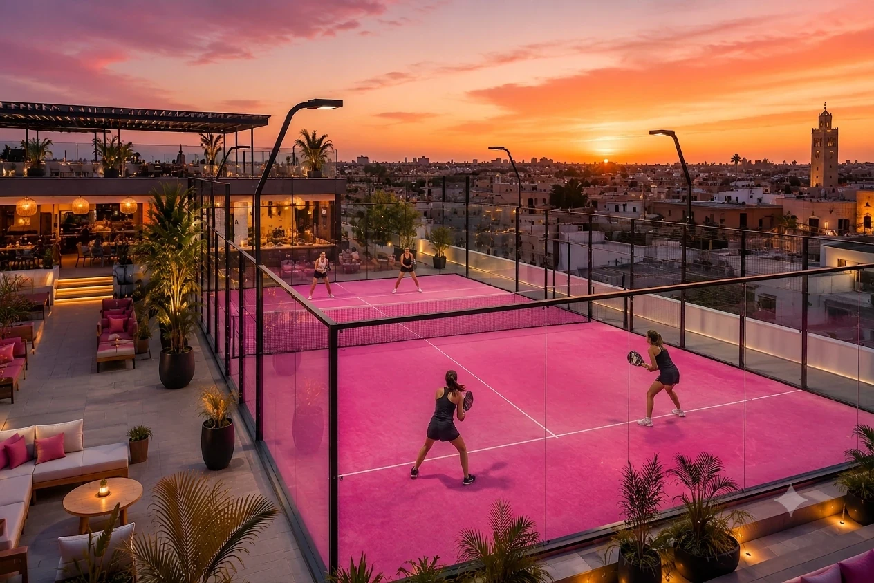 Club de padel multi-terrains au Maroc