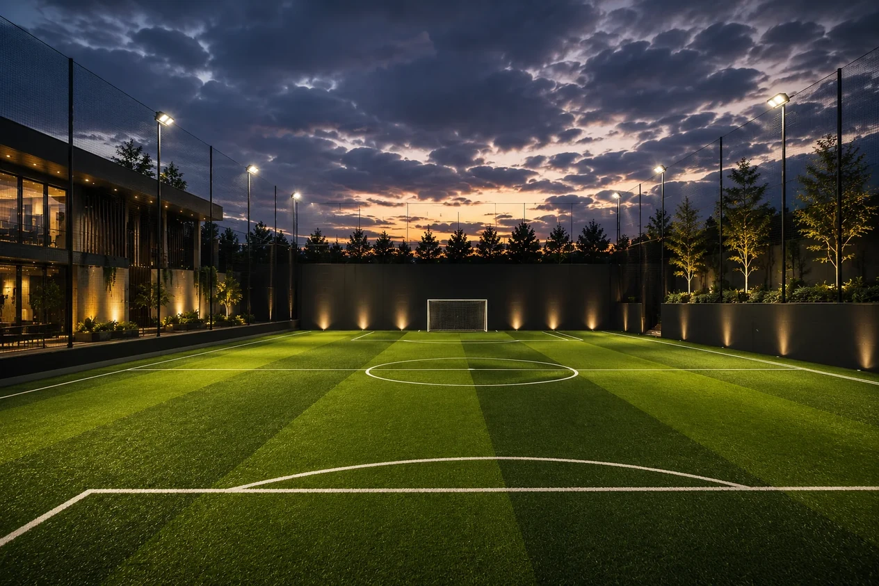 Terrain de football à 7 en gazon synthétique