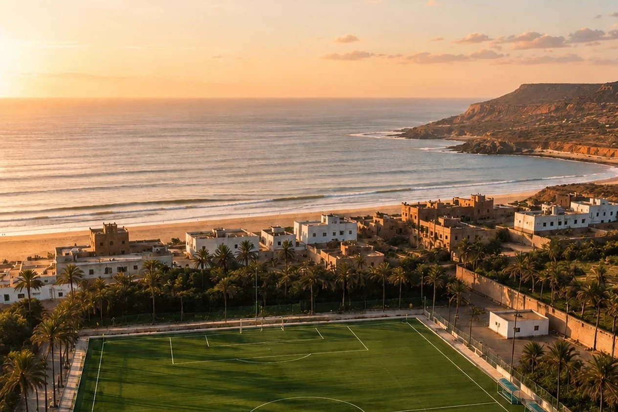 Terrain de football synthétique au Maroc